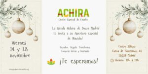 ACHIRA, el Centro Especial de Empleo de Down Madrid, abre sus puertas el 14 y el 28 de noviembre